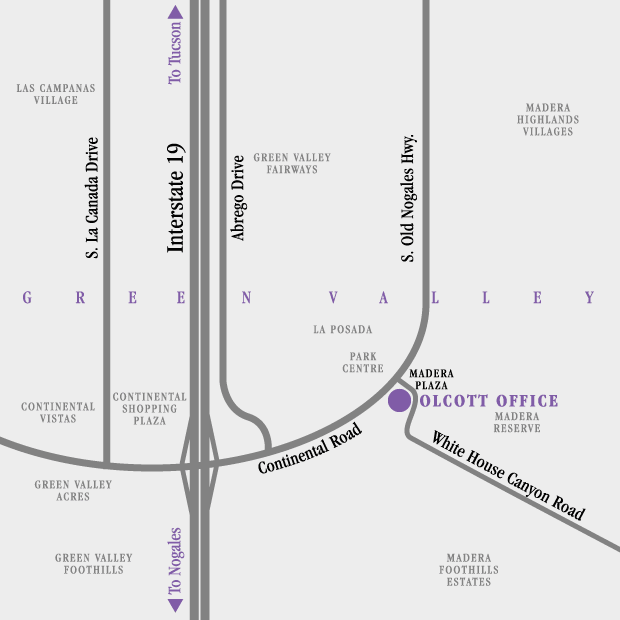 Map to Olcott Offices
